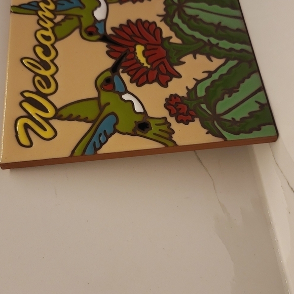 EARTHTONES lead free hand glazed decorative tile 6" x 6" - Picture 3 of 5